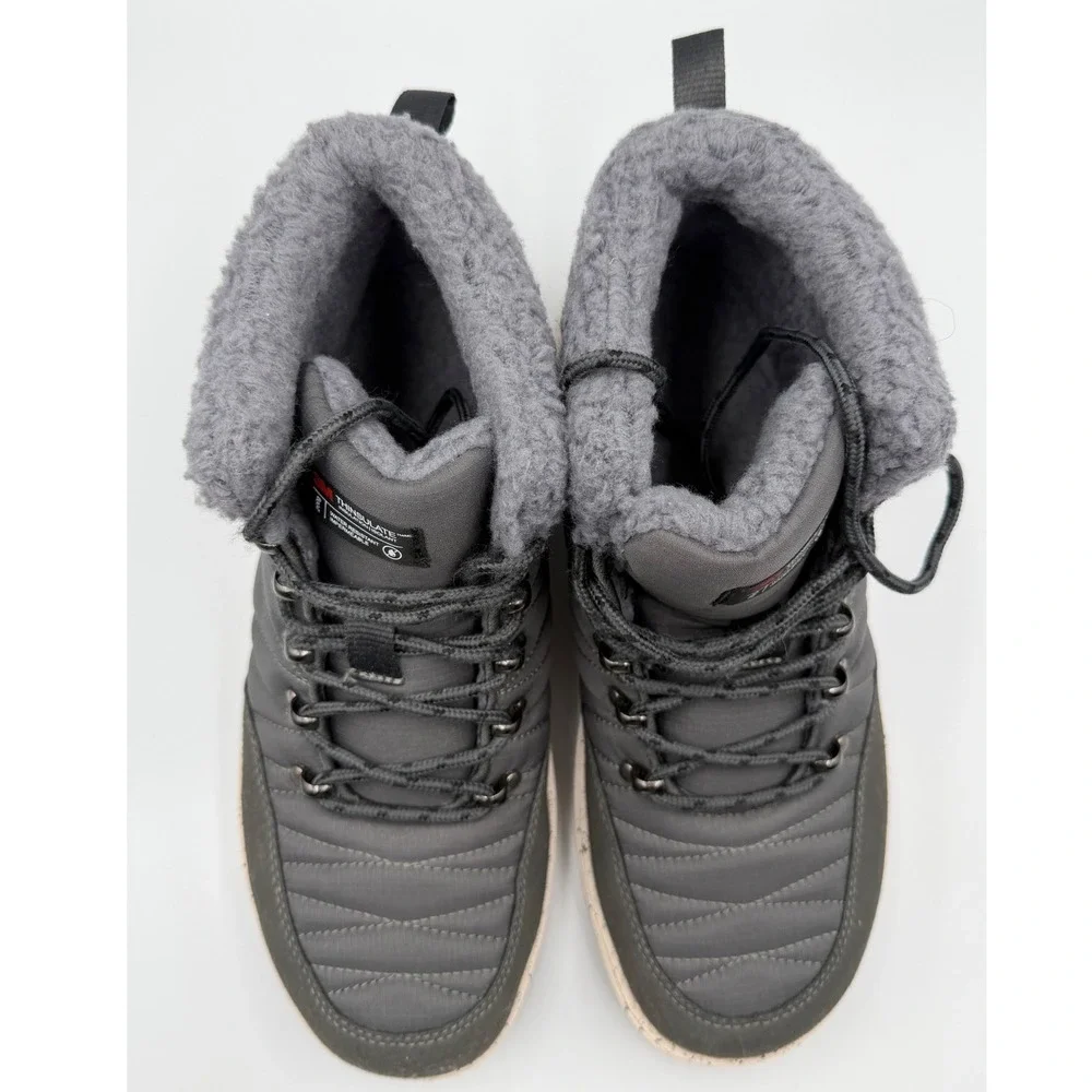 Bruno Marc 3M Thinsulate Winter Boots Gray‎ Men's Size 8